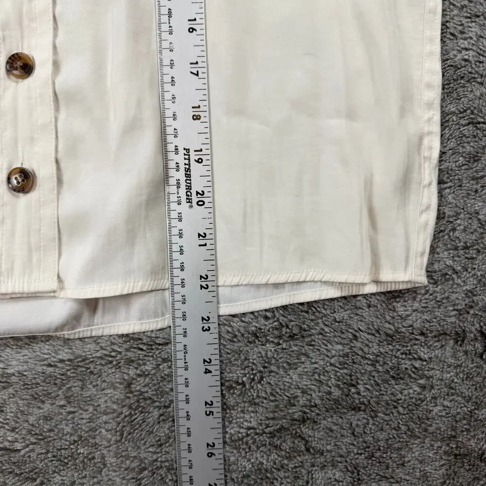 Joie Button Down Off White Blouse Women's Small